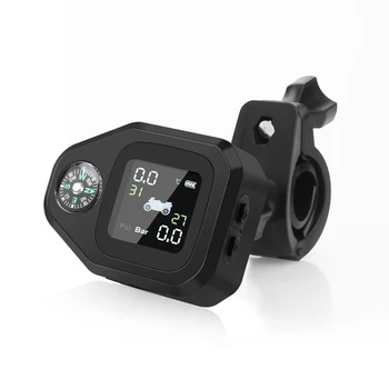 

TPMS Motorcycle Tire Pressure Monitor Motorcycle Pressure Monitoring System TPMS for Motorcycle Wireless Tire Pressure 2 Sensors
