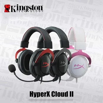 

Gamer Headphone HyperX Cloud II Wired Gaming Headset With Microphone Surround Sound Gaming Headphone For Laotop PC Notebook