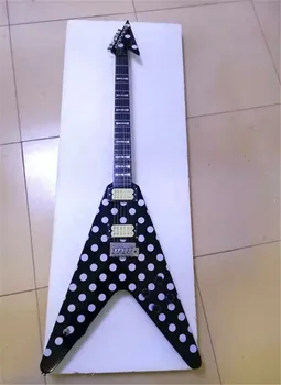 

Free shipping, 6-string V-shaped electric guitar, customizable