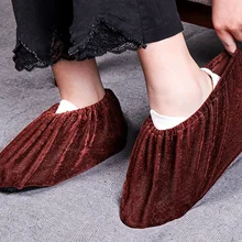 2 пары в партии Моющиеся Многоразовые Нескользящие бахилы пылезащитные ботинки бахилы Нескользящие дышащие туфли-лодочки крышка