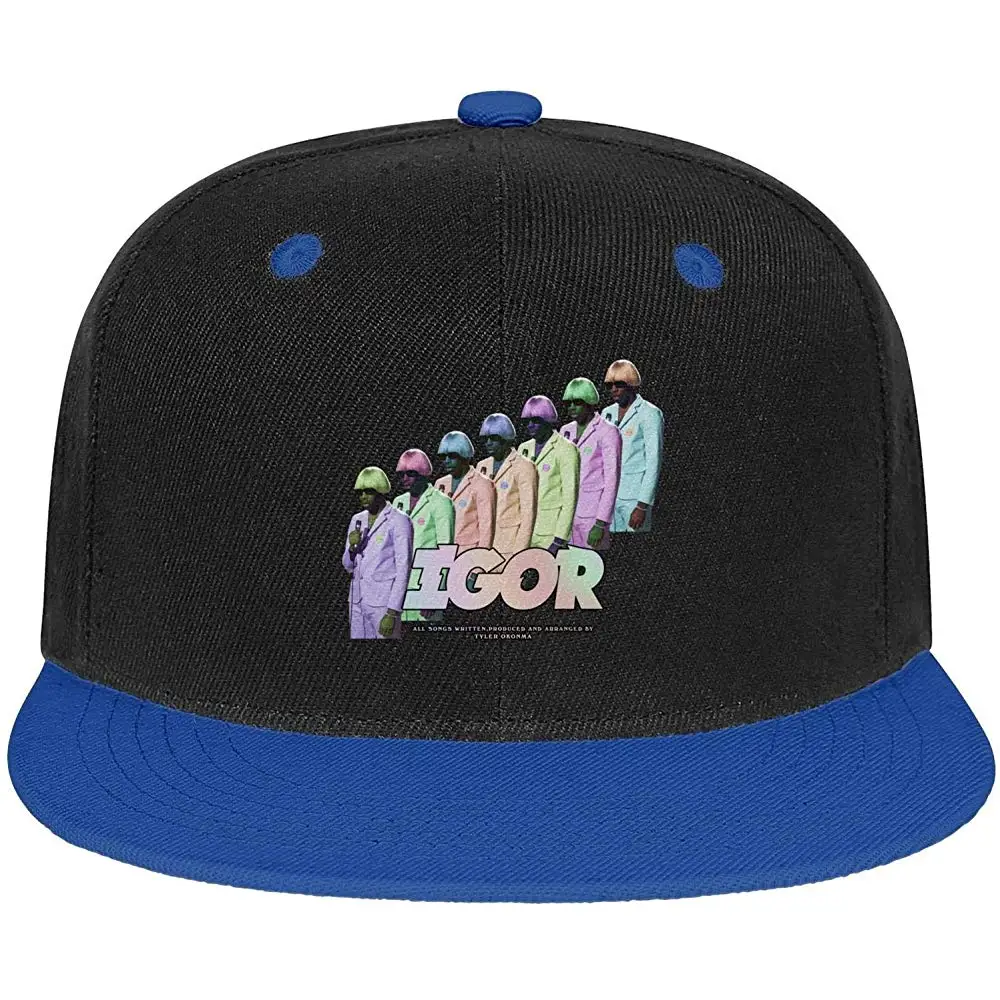 Haibobo Mens Womens Adjustable Snapback Hat Flat Bill Trucker |