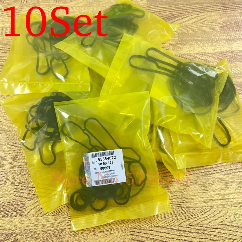 Oil Cooler Gasket 10Sets Cooling System Oil-Cooler Gasket Seals Blue 24445723 55354072 55354071 For Chevrolet Cruze 1.6L 1.8L Sonic Astra Zafira