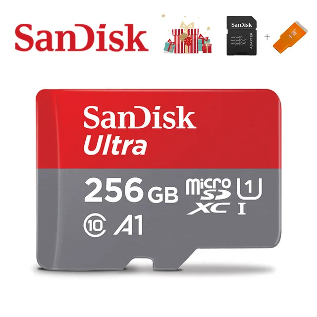 SanDisk A1 карта памяти 256 ГБ 200 ГБ 128 Гб 64 Гб 98 МБ/с./с 32 Гб 16 Гб Micro sd карта класс 10 UHS-1 флэш-карта памяти Microsd TF/sd карта - Емкость: 256 ГБ
