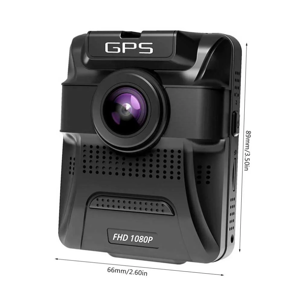 AZDOME GS65H Dual Lens Car Dvr Dash Cam Front Full Hd 1080P Rear 720P Video Recorder Car Camera Night Vision Gps