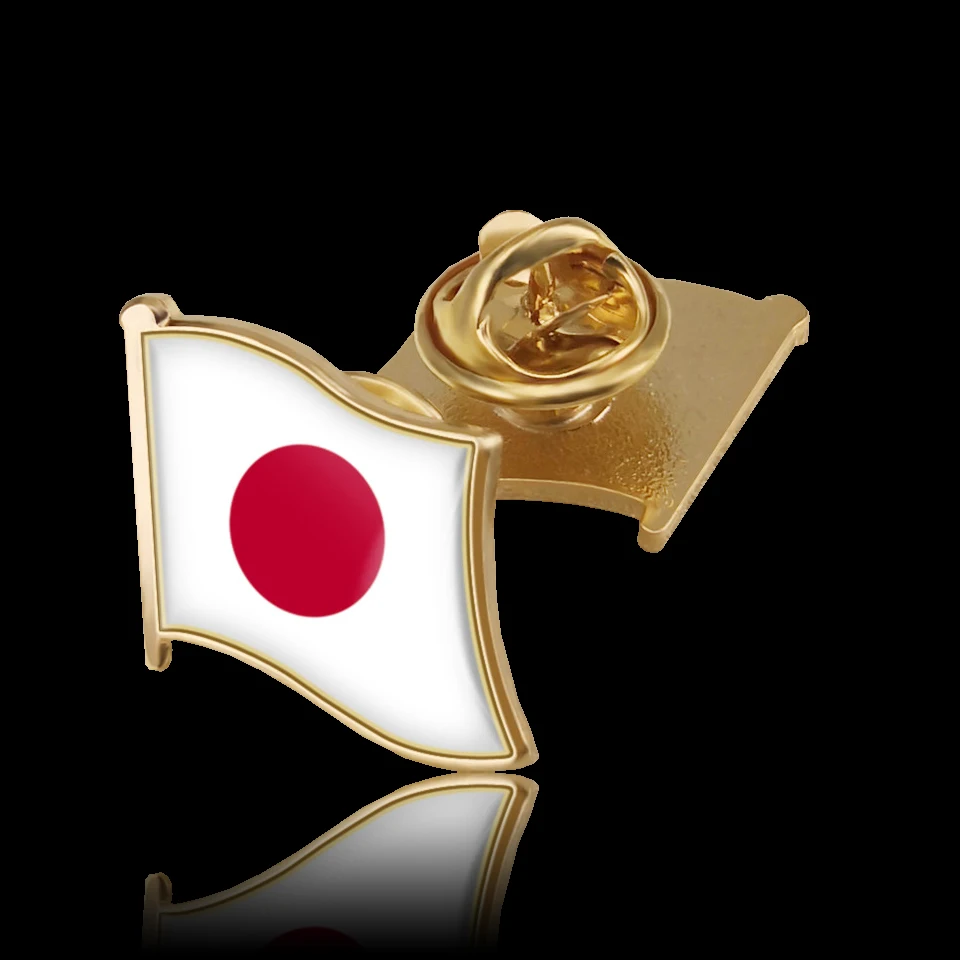 

Japan National Waving Flag Brooch Brooch Pin Badge Career Suits Tie Clip/Bag Accessories