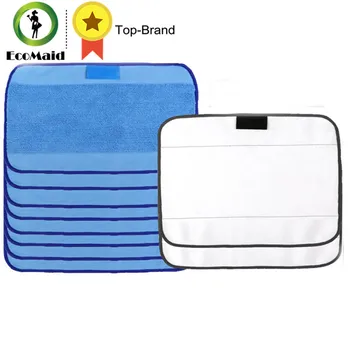 

Microfiber 8pcs Wet & 2pcs Dry Dweeping Mopping Cloths for irobot Braava Minit 4200 5200 5200C 380 380t cleanning robot parts