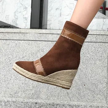 

Zipper Pointy Boot Women Boots High Heels Women's Rubber Shoes Rain Booties Ladies Chelsea Boots-women Clogs Platform Winter