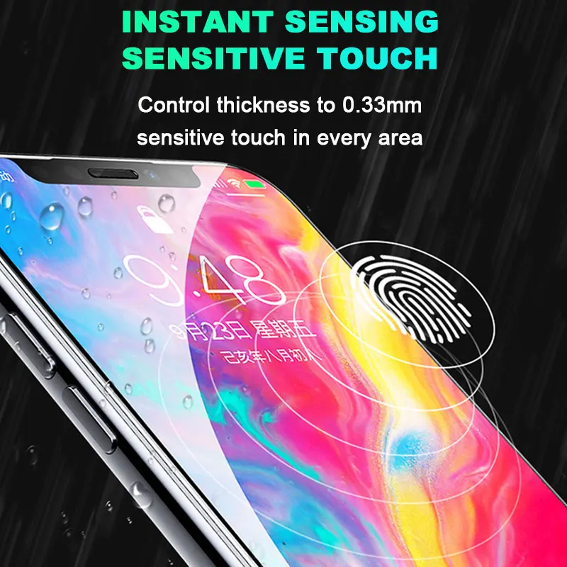 AAA + Schutz Glas auf die Für iPhone 11 Pro X XS Max XR glas Volle Abdeckung iPhone 6 6s 7 8 plus S