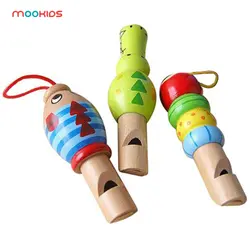 Бесплатная доставка деревянные Мультяшные животные игрушечный свисток музыкальный инструмент свисток обучающий музыкальный игрушка