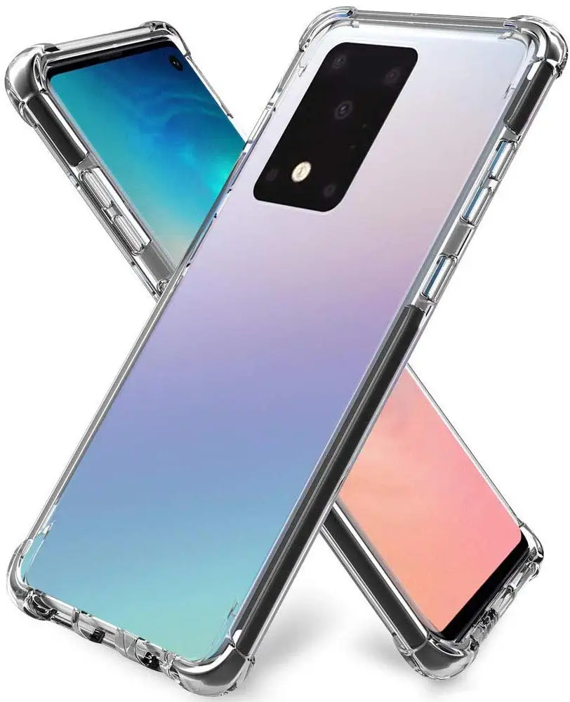 Lainergie чехол для samsung Galaxy S20 подушка безопасности Супер защита мягкая прозрачная