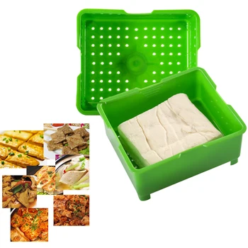 

New Tofu Press Creative Tofu Presser Drainer Tofu Water Removing Gadget Homemade DIY Plastic Tofu Mold Kitchen Cooking Tool new