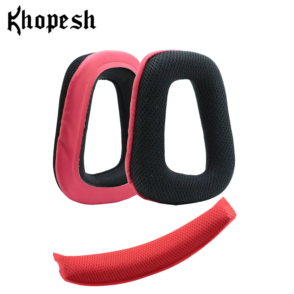Khopesh наушники вкладыши для логитек G930 оголовье подушечки для наушников для логитек G430 Запчасти для наушников амбушюры подушки - Цвет: earpads headband