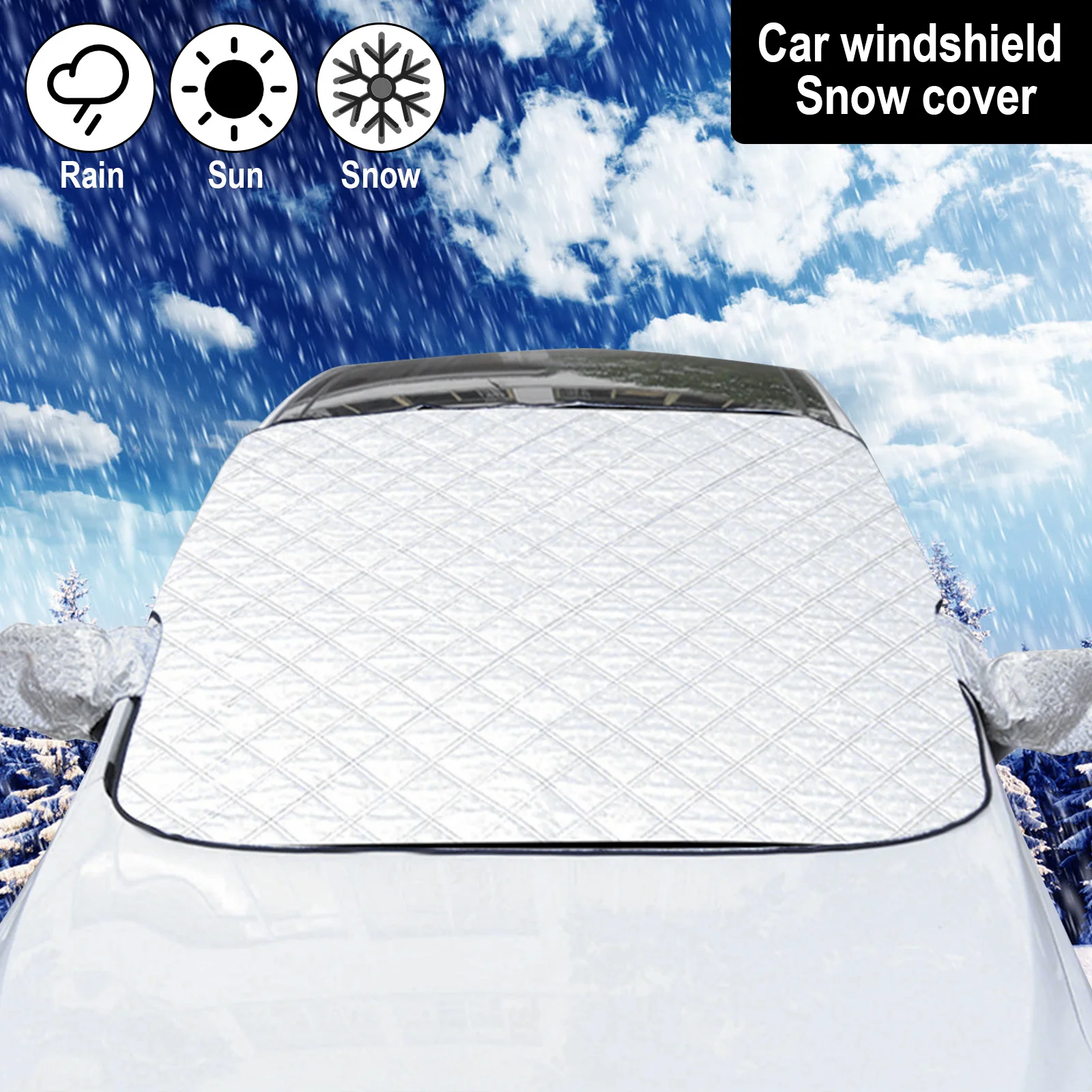 Car Snow Cover Windshield Sunshade Outdoor Waterproof Anti Ice Frost Auto Protector Winter Automobiles Exterior | Автомобили и
