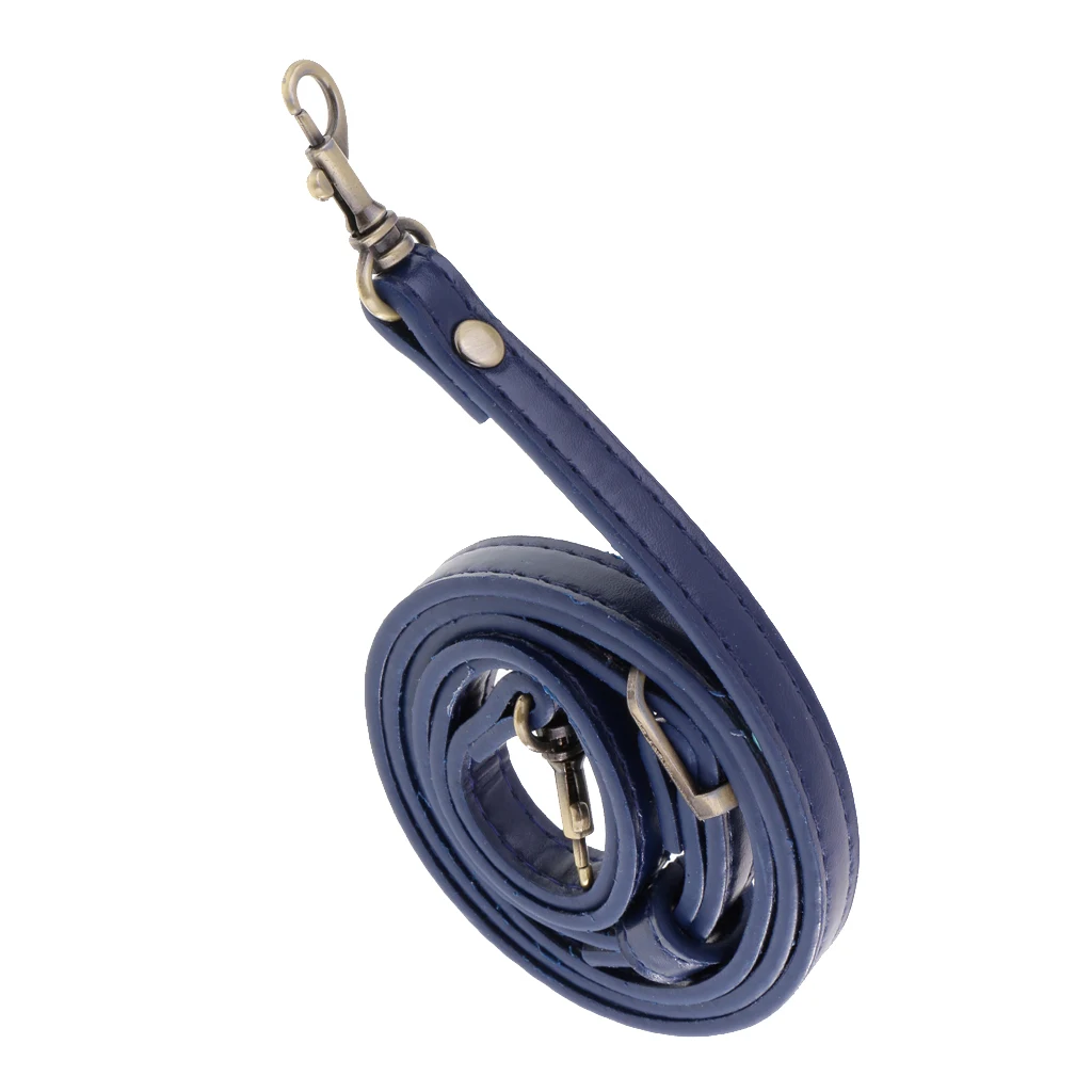 Adjustable PU Leather Crossbody Shoulder Bag Strap Handle Replacement Blue