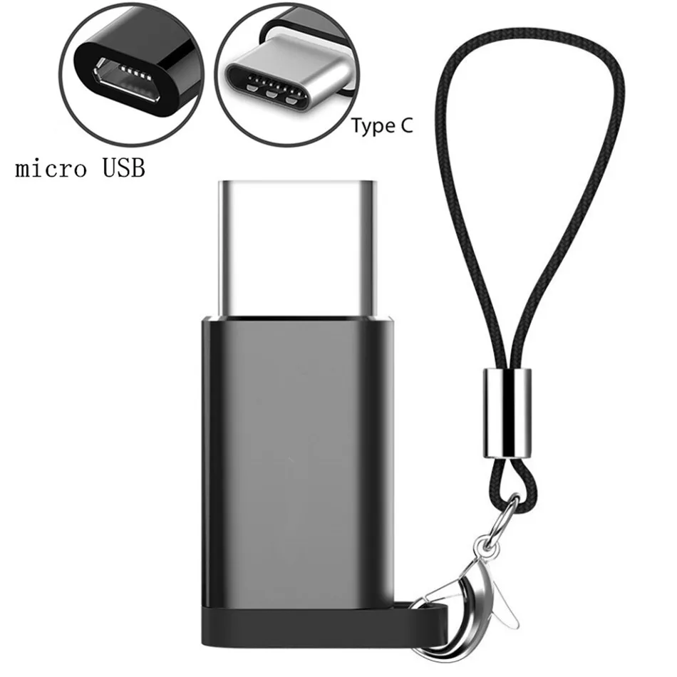 Адаптеры для мобильных телефонов mi cro USB Женский к type C Мужской адаптер для Letv для Xiaomi mi 5x Oneplus для Samsung S8 Plus черный красный