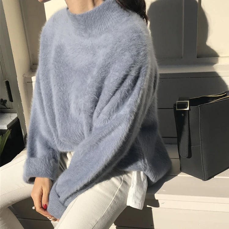 Ceny Colorfaith damskie swetry chwastów jesień zima 2019 z golfem koreański modne ciepłe na co dzień minimalistyczna damskie swetry SW3091