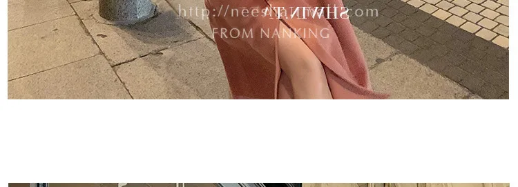 Длинное шерстяное пальто выше колена, новая Корейская версия свободного кроя высокого класса, кашемировое Женское пальто