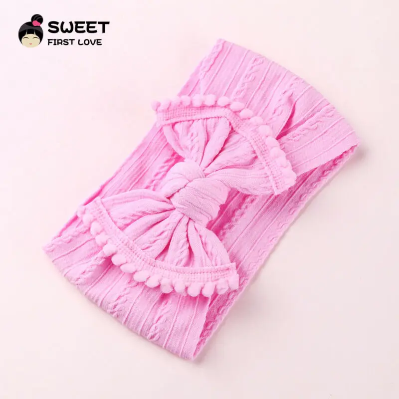 Goocheer модные милые детские mяdchen Kinder Bogen Knoten Haarband Stirnband Эластичный Тюрбан Kopf wicceln