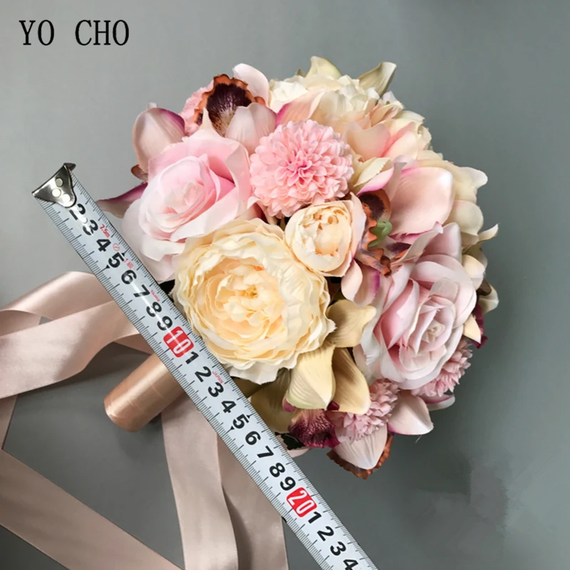 Bridal Flower Bouquet Wedding Supplies Artificial Silk Rose Peony Flower Wedding Bouquet Dahlia Orchid Quality Bouquets artificial orchid flower,wedding bouquets,artificial rose flowers