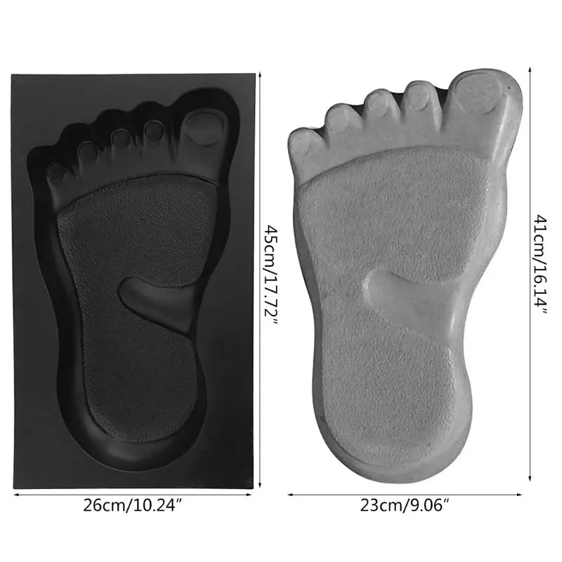 1 пара ног печати шаговый бетонный камень Форма для производства брусчатки производитель для газон парк сад Beache путь
