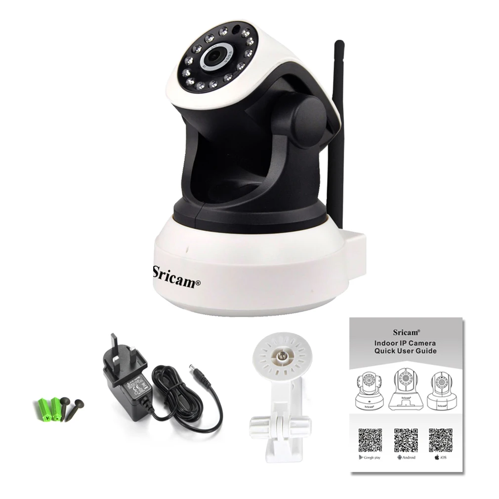 

Sricam SP017 HD Draadloze Beveiliging IP Camera Wifi Twee-Weg Audio IR-Cut Nachtzicht Audio Surveillance Alarm indoor Babyfoon