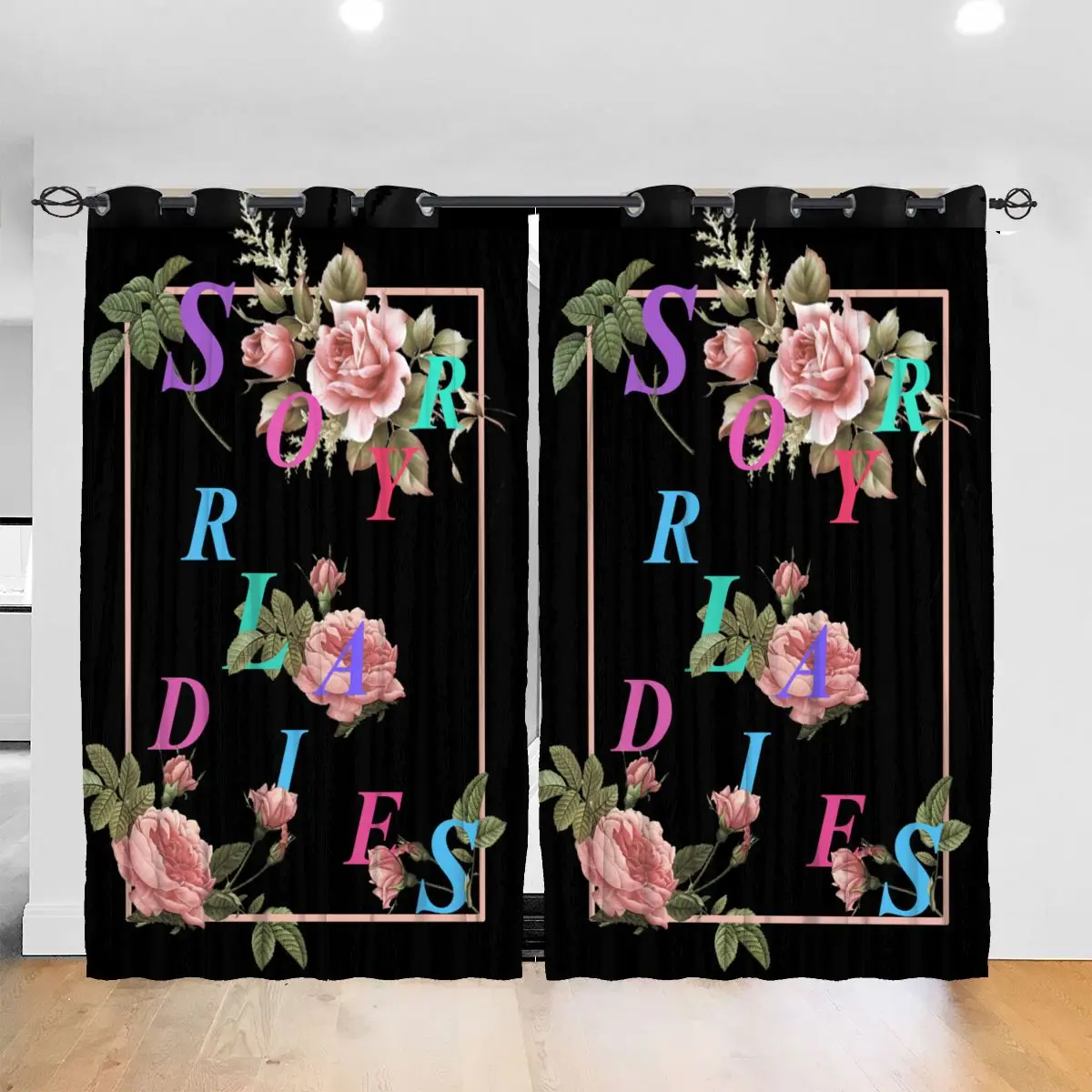 

Living Room Sun Block Curtain Sorry Ladies I'm Getting Married Light Shading Bedroom Blackout Window Curtains 52x72In