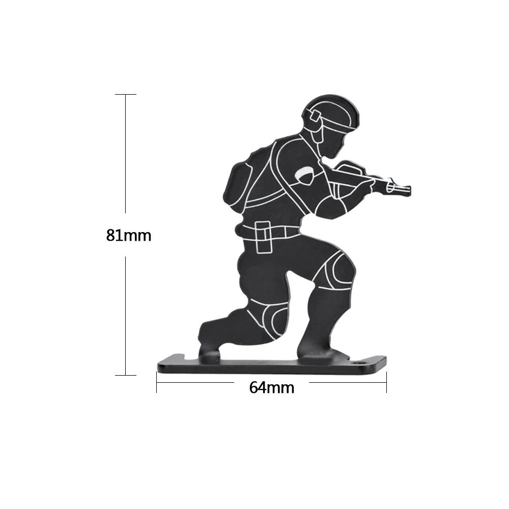 Пейнтбол Стрельба Цель Открытый Воздушный пистолет тактический Набор 4 шт. металлический солдат цели