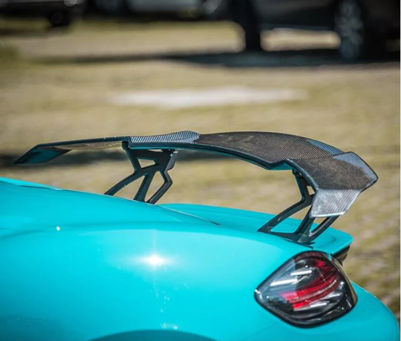 Углеродное волокно заднего крыло багажника спойлер для Porsche Cayman 981 986 987 718 GT