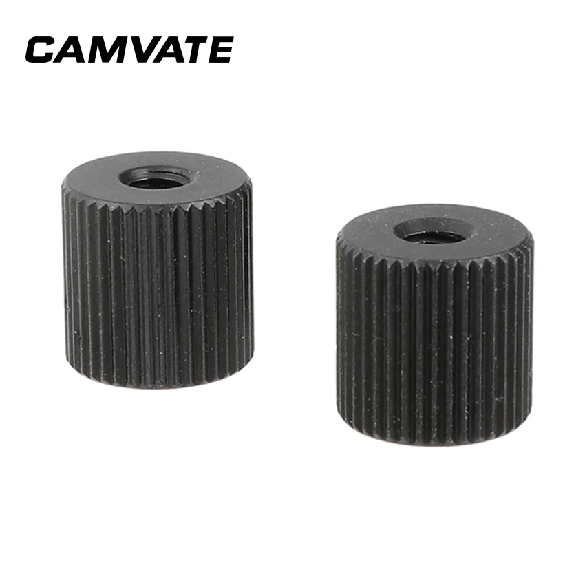 

CAMVATE Double-ended 1/4"-20 Female Thread Screw Nut For Extension Arm (2 Pieces) C2314