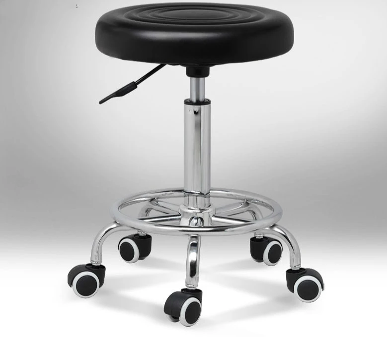 

Round Swivel Chair Lifting Adjustable Height Rotatable Chair Office/Bar/Hair Salon/Reception Stool Simple Design 12 Colors