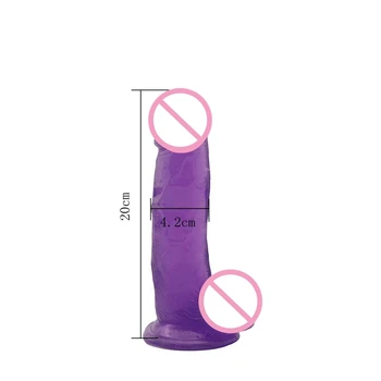 Giant Long Jelly Dildo Penis Realistico Adult Hieha Sex Toy Women Gay Rubber Dick Unisex Gode Dildo with Suction Cup Phallus 4