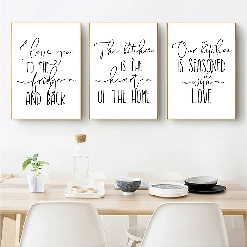 The-Kitchen-Is-The-Heart-Of-The-Home-Quotes-Posters-and-Prints-Funny-Kitchen-Wall-Art (3)