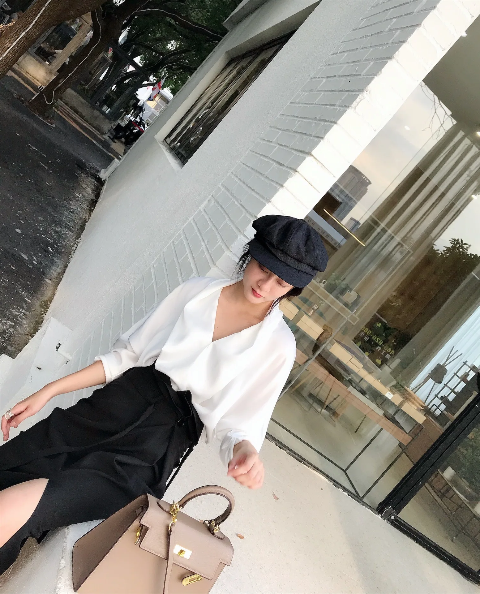 SHENGPALAE Faldas Mujer Moda, новинка, модная Осенняя юбка, женская Свободная Повседневная однотонная уличная юбка с пуговицами и шнуровкой, A286