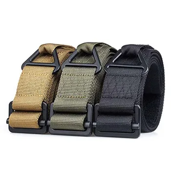 

Military Equipment Tactical Belt Men Combat Outdoor Nylon Military Belts Adjust Hunt Emergency Rigger Survival
