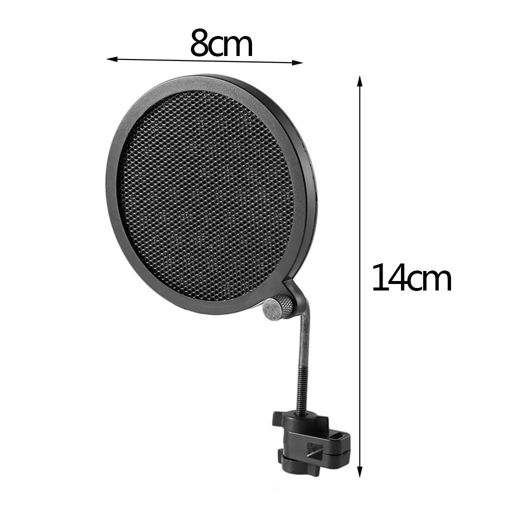 PS-2 Double Layer Studio Microphone Mic Wind Screen Pop Filter Swivel Mount Mask Shied For Speaking Recording