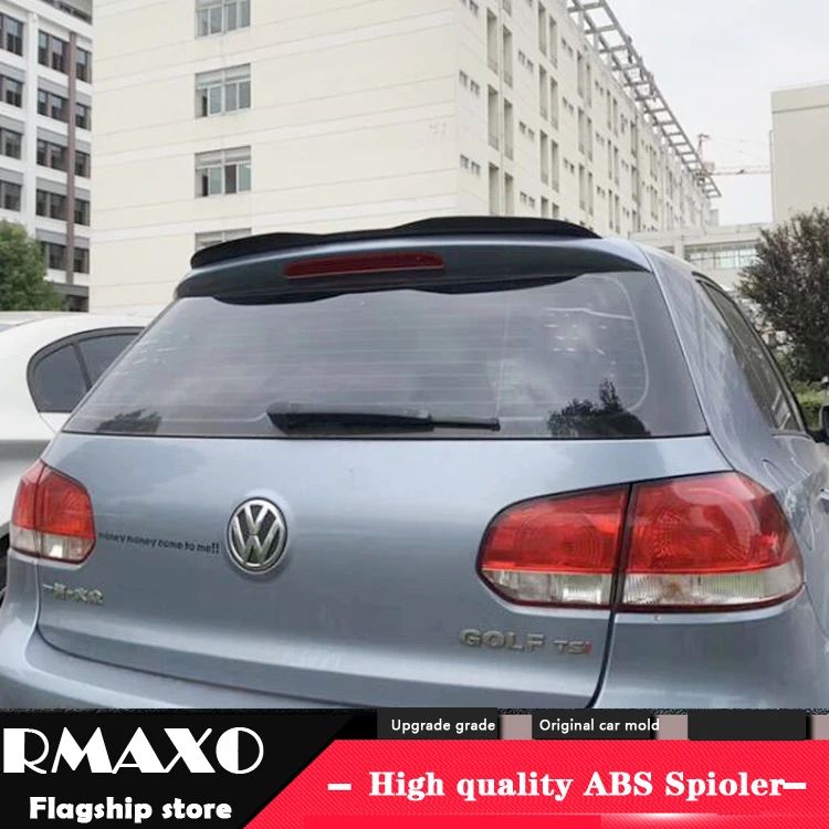 Для Volkswagen GOLF 6 спойлер 2011-2013 mk6 XK Высококачественный ABS Материал заднее крыло автомобиля праймер цвет задний спойлер