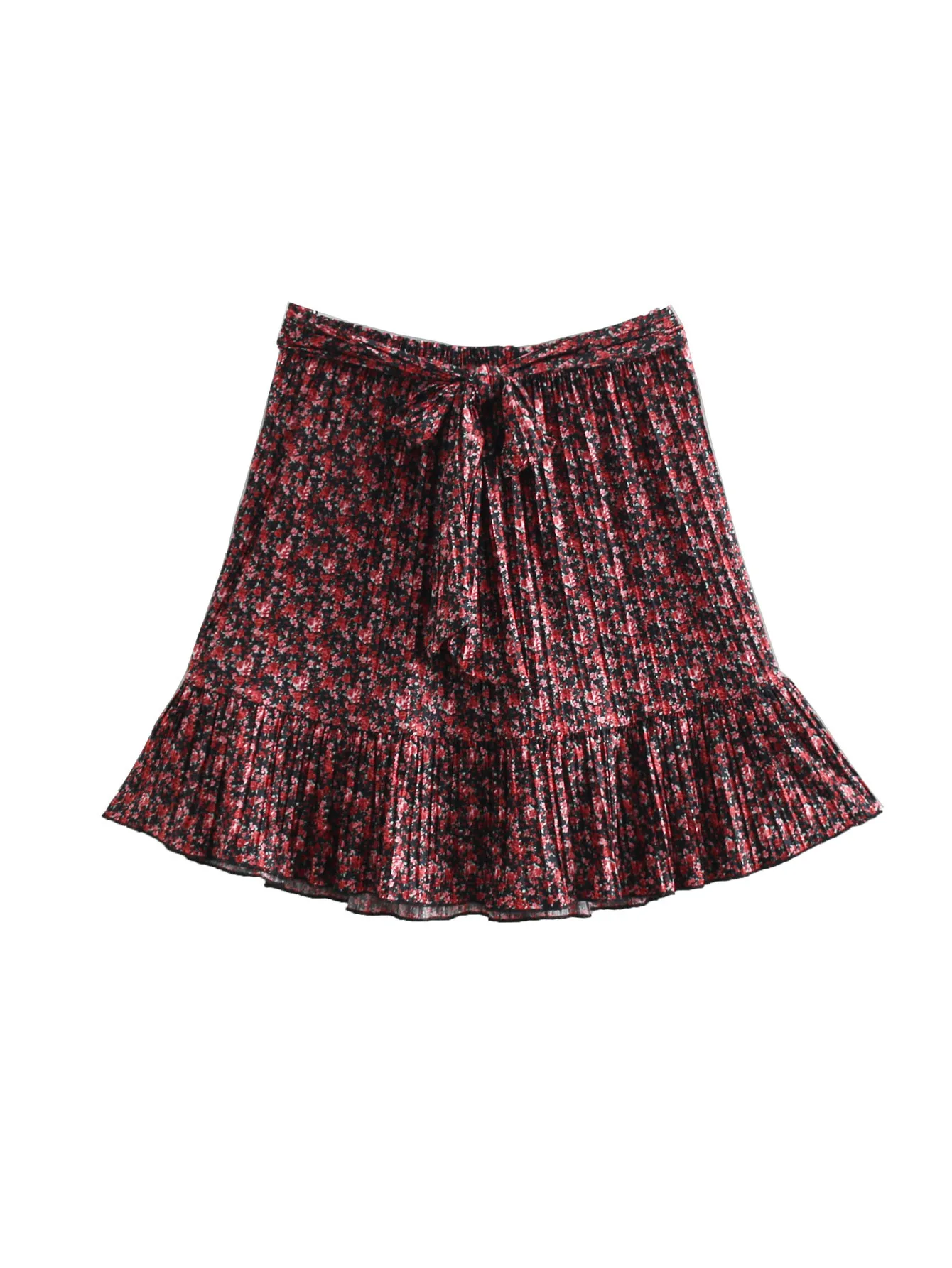 

2019 Western Style Spring And Summer WOMEN'S Dress New Style Flower Printed Mini Skirt Small Short Skirt