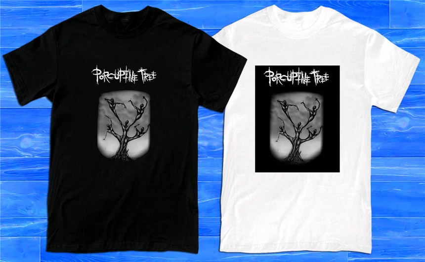 Новая мужская футболка с логотипом Porcupine Tree Размер S до 2Xl Ретро круглым вырезом |