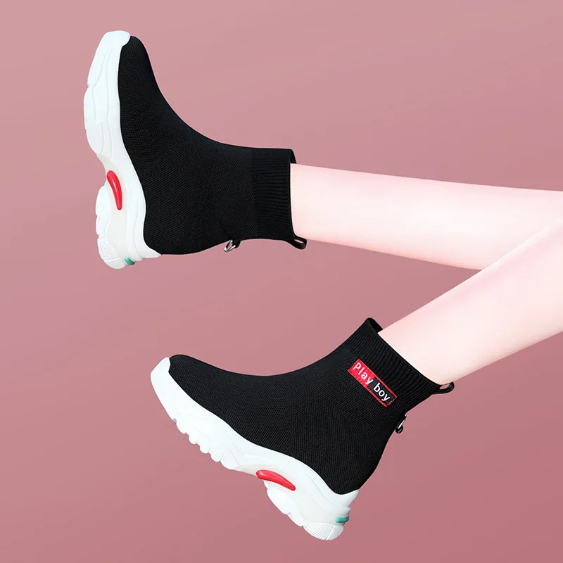

Thin Boots Women's 2019 Autumn & Winter New Style Elevator Short Boots plus Velvet Boots WOMEN'S Shoes Shoe Students Korean-styl