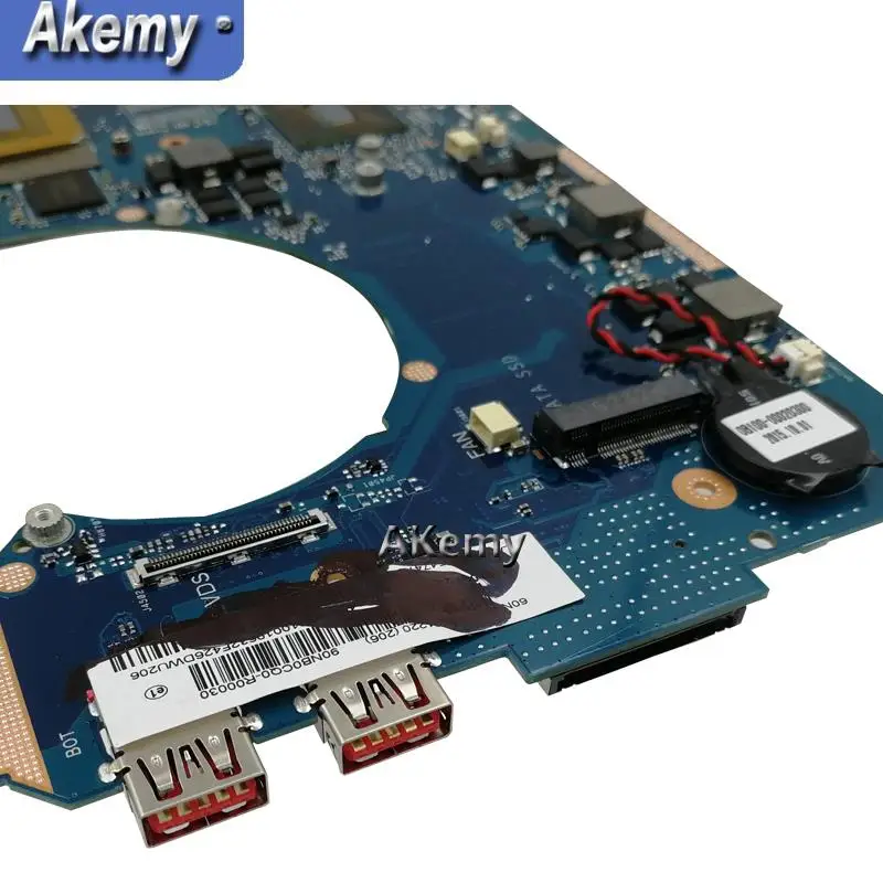 Akemy ROG GL702VT Laptop motherboard For Asus GL702VT GL702VS GL702V GL702 Test original mainboard I7-6700HQ GTX970M-3G