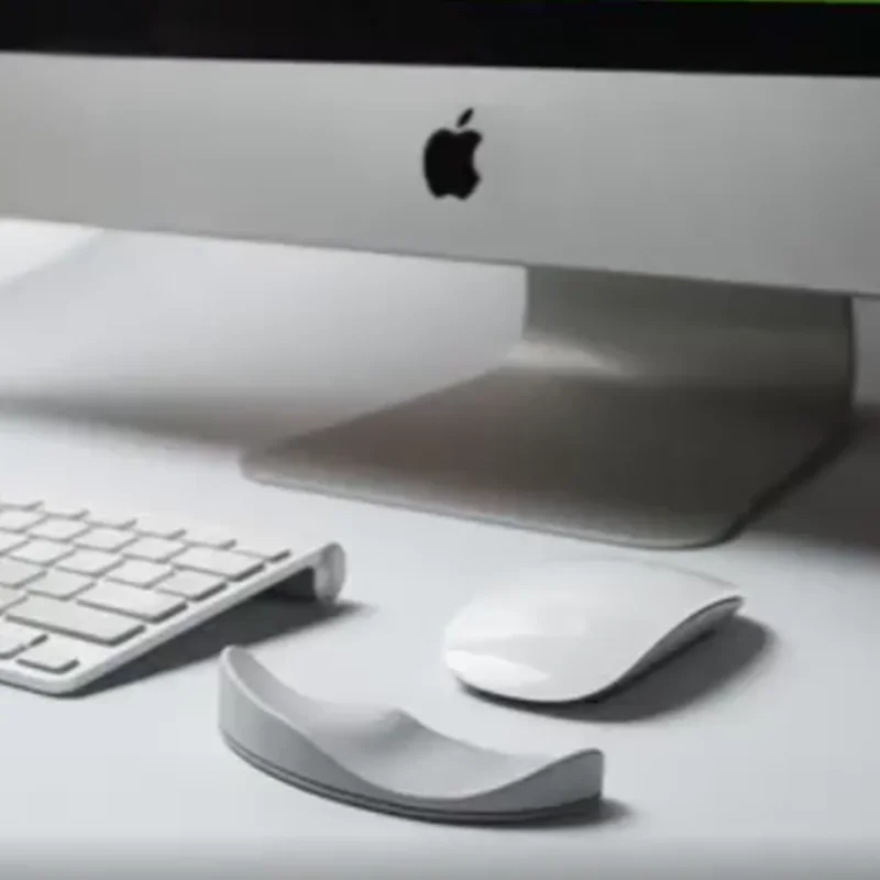 Коврик для мыши из силикона эргономичный нескользящий обтекаемый подставка