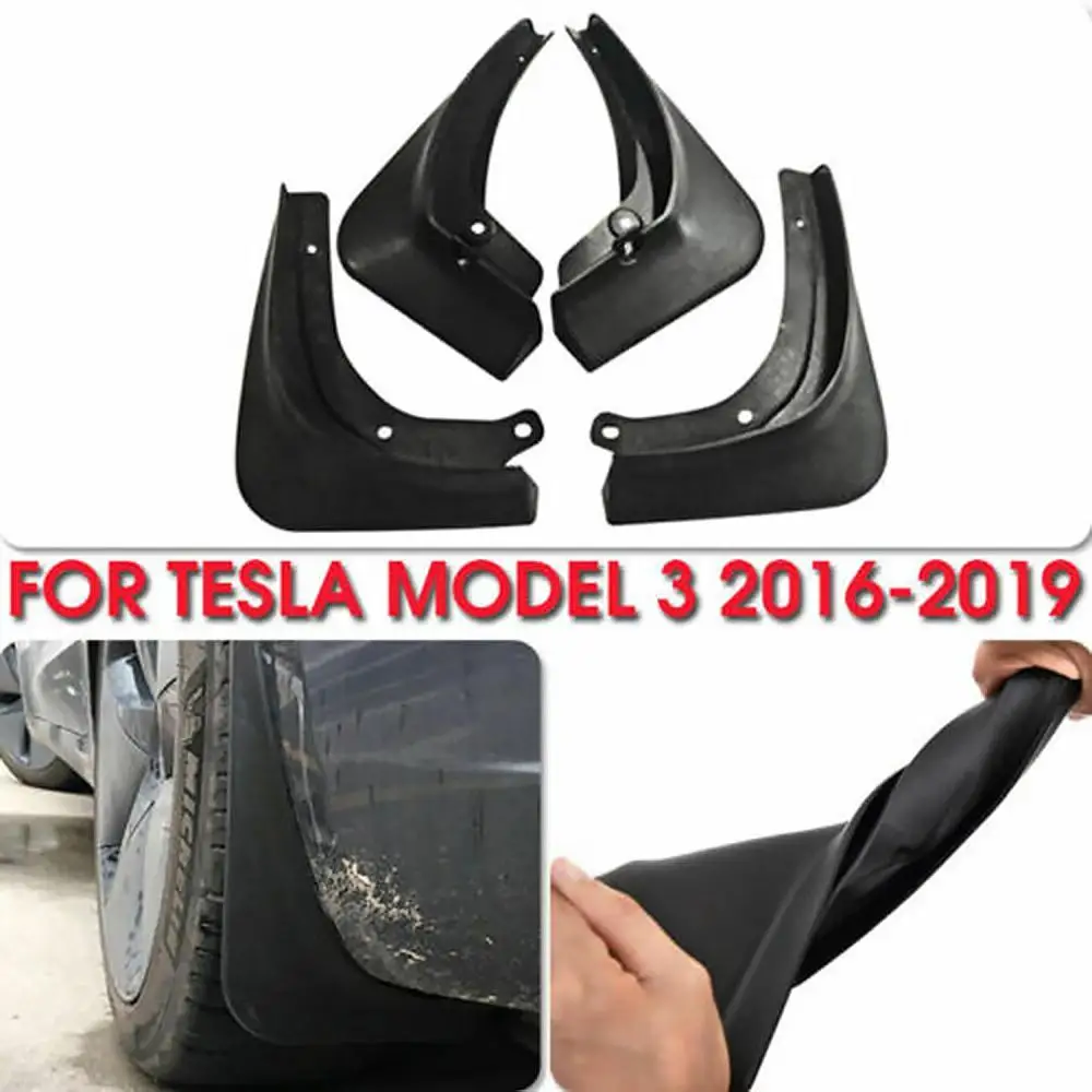 Для Tesla M3 модификация автомобиля Передние и задние шины Крылья 4 шт. набор аксессуаров