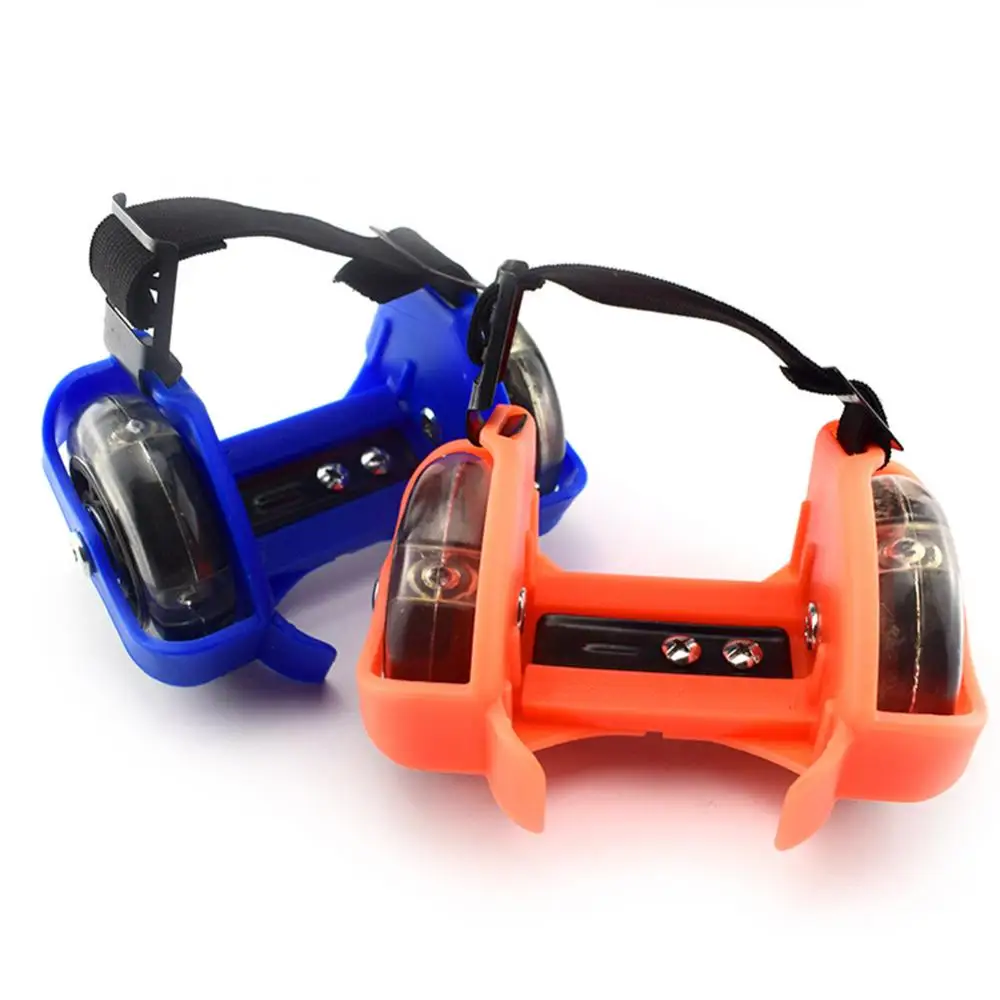 Adjustable Kid Wheels Heel Skates Roller Flashing Small Whirlwind Pulley Flash Roller Skating Shoes for Kids and Adults
