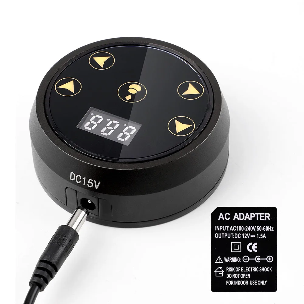 Tattoo Power Tattoo Pen Gun Rotary Tattoo Machine Power Regulator LCD