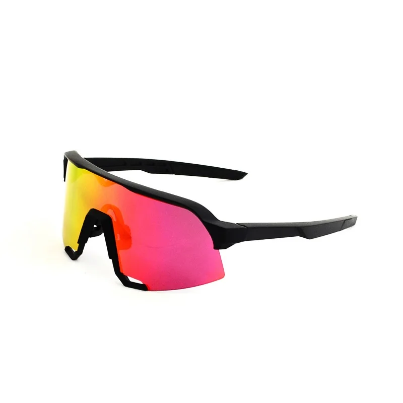 3 Lens Not Polarized 3 линзы UV400 поляризованные велосипедные очки Mtb гоночный мотоцикл солнцезащитные очки спортивные беговые очки для езды мужские и женские велосипедные очки - Цвет: 3 Lens Not Polarized
