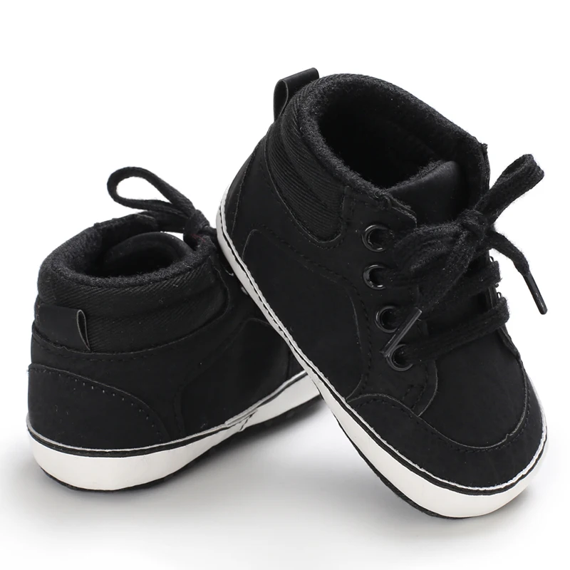 Sport Baby Boy Shoes Crib Toddler Infant Synthetic Soft Sole Anti-slip Leather Lace-up 0-18 Months Baby Shoes Boy Girl Shoes