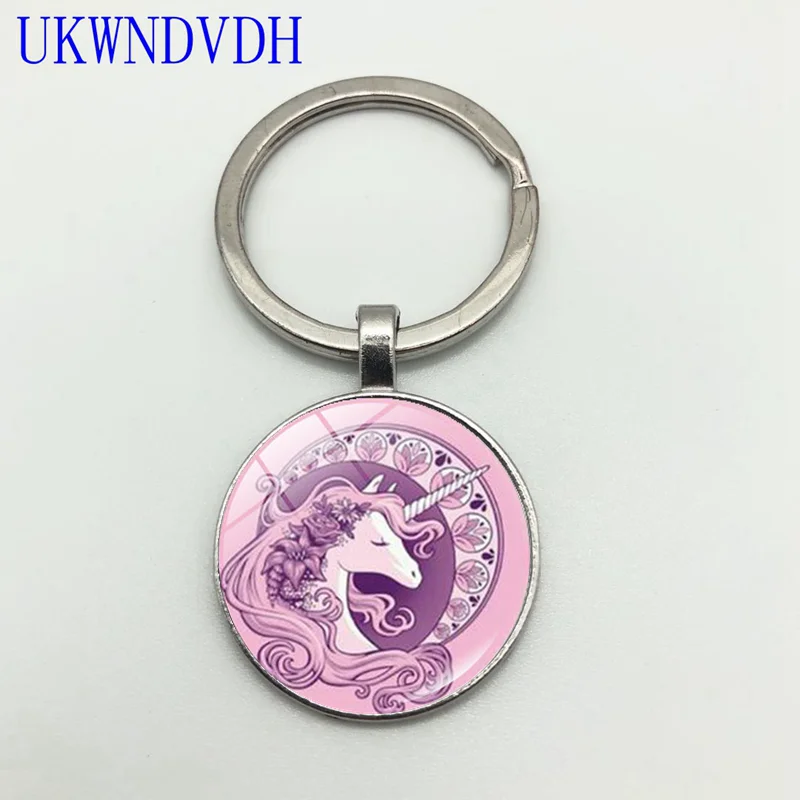 

2019. Pink Unicorn Crystal Coarse Fashion Key Chains Punk Key Chains Pendant