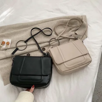 

Large capacity bag female bag 2020 new Korean version of the wild texture messenger bag summer foreign lady shoulder bag