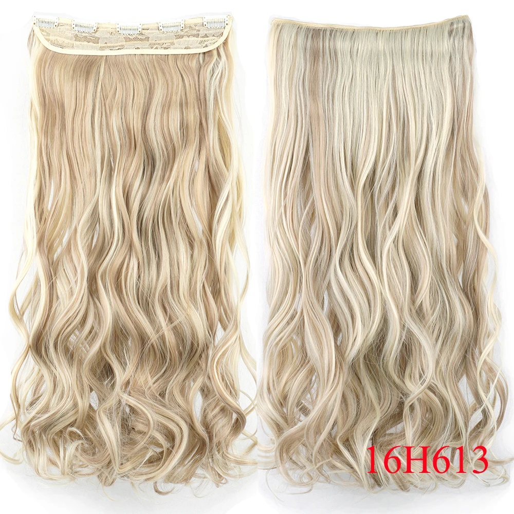 Synthetic Hair Clip In Hair Extensions 24'' 28'' For Women hair extensions