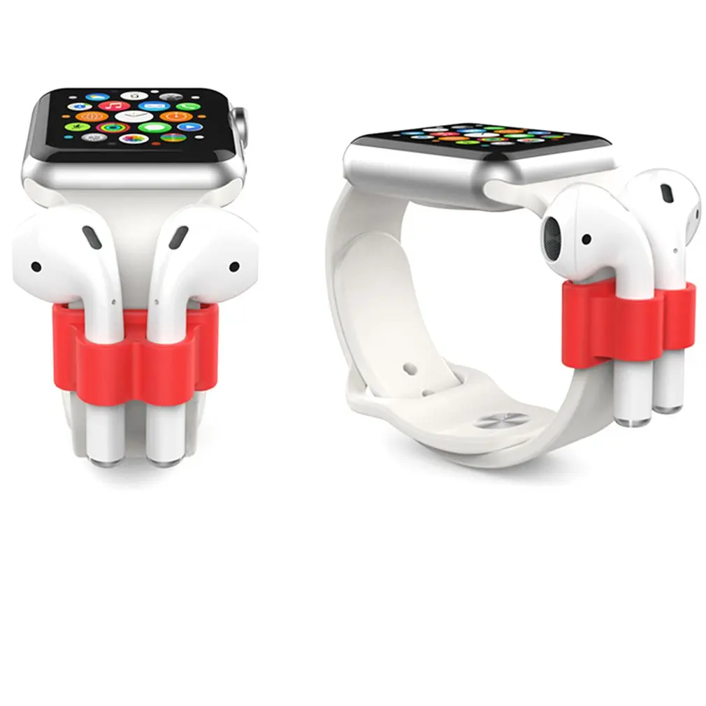 Применимый Apple airpods ремешок анти-потеря силиконовый рукав airpods 2 часы ремешок браслет с пряжкой кронштейн